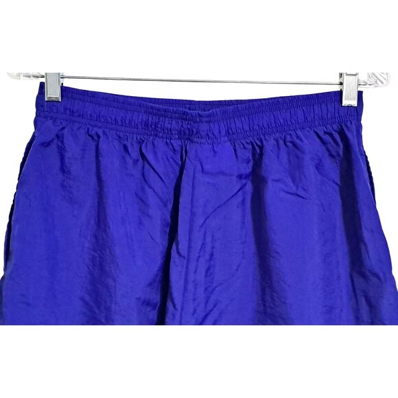Vintage 90s Reebok Jazzy Nylon L Swim Shorts Elastic Waist Lightweight - Picture 8 of 12